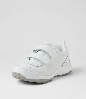 LYNX Erupt Jnr E Vel Ws White Leather Sneakers