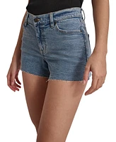 Macy's Dkny Jeans Women's Mid-Rise Split-Side Denim Shorts