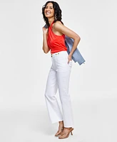 Macy's I.n.c. International Concepts Women's High-Rise Tab-Waist Kick Flare Jeans, Created for Macy's