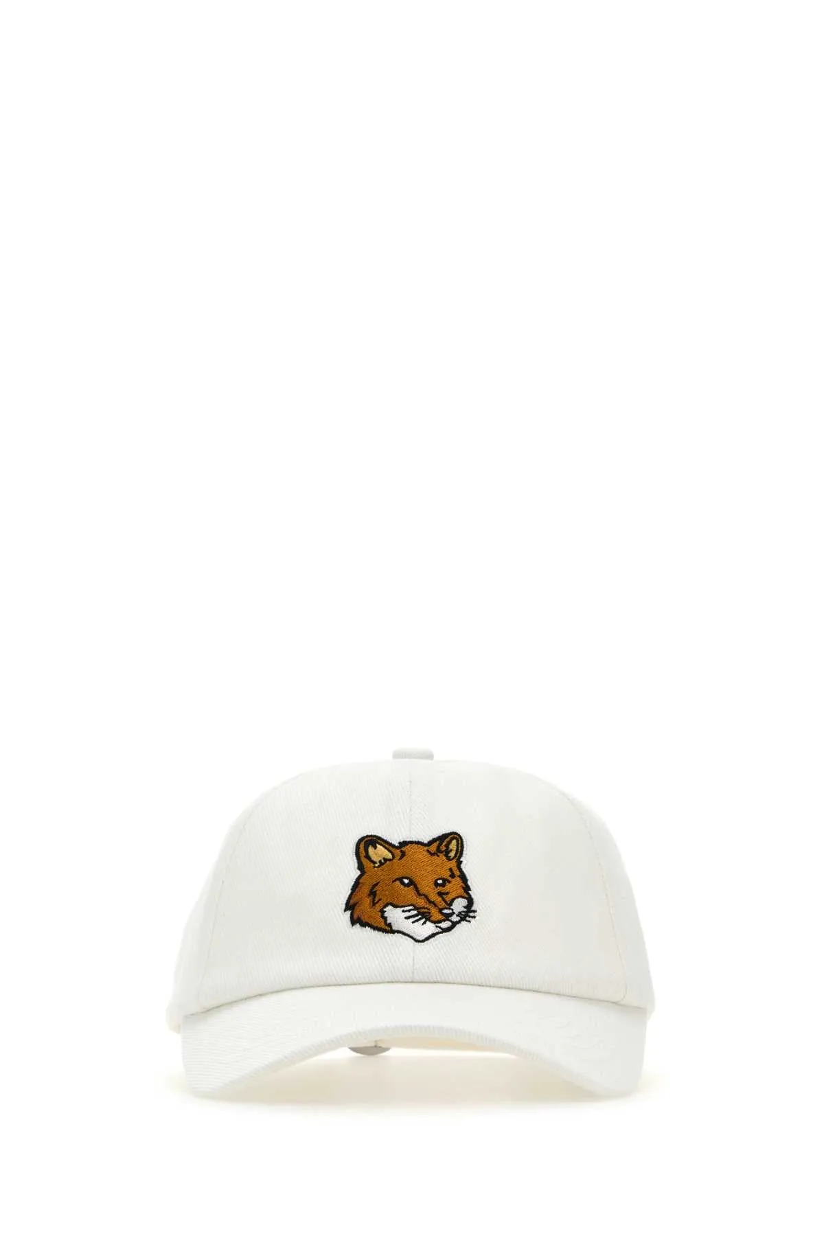 Maison Kitsune White Cotton Baseball Cap