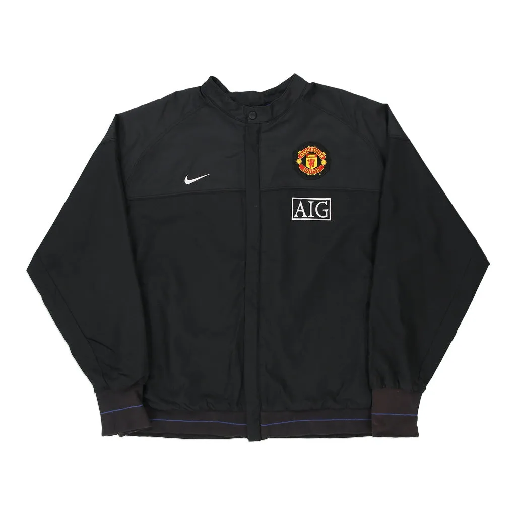 Manchester United Nike Football Jacket - XL Black Polyester Blend