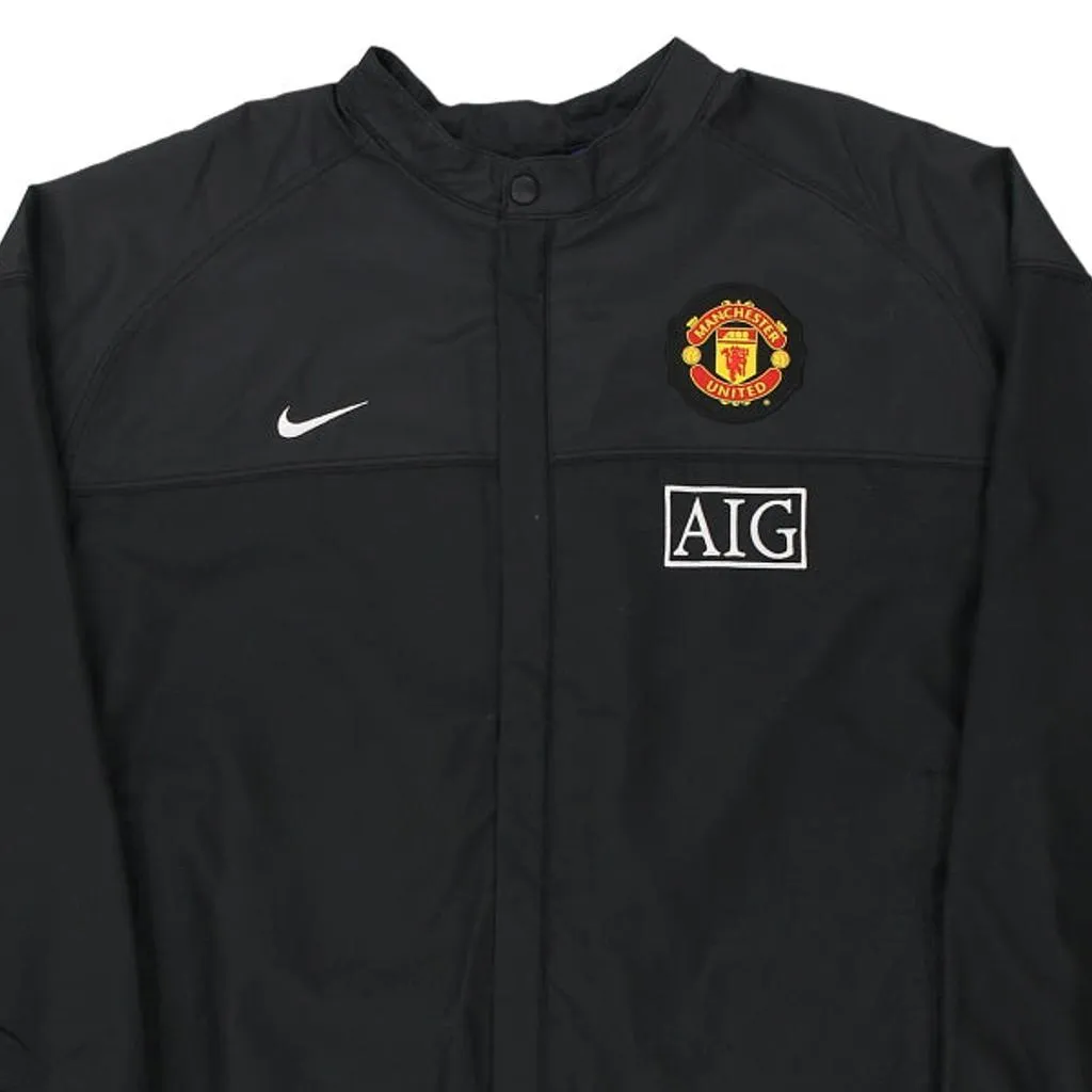 Manchester United Nike Football Jacket - XL Black Polyester Blend