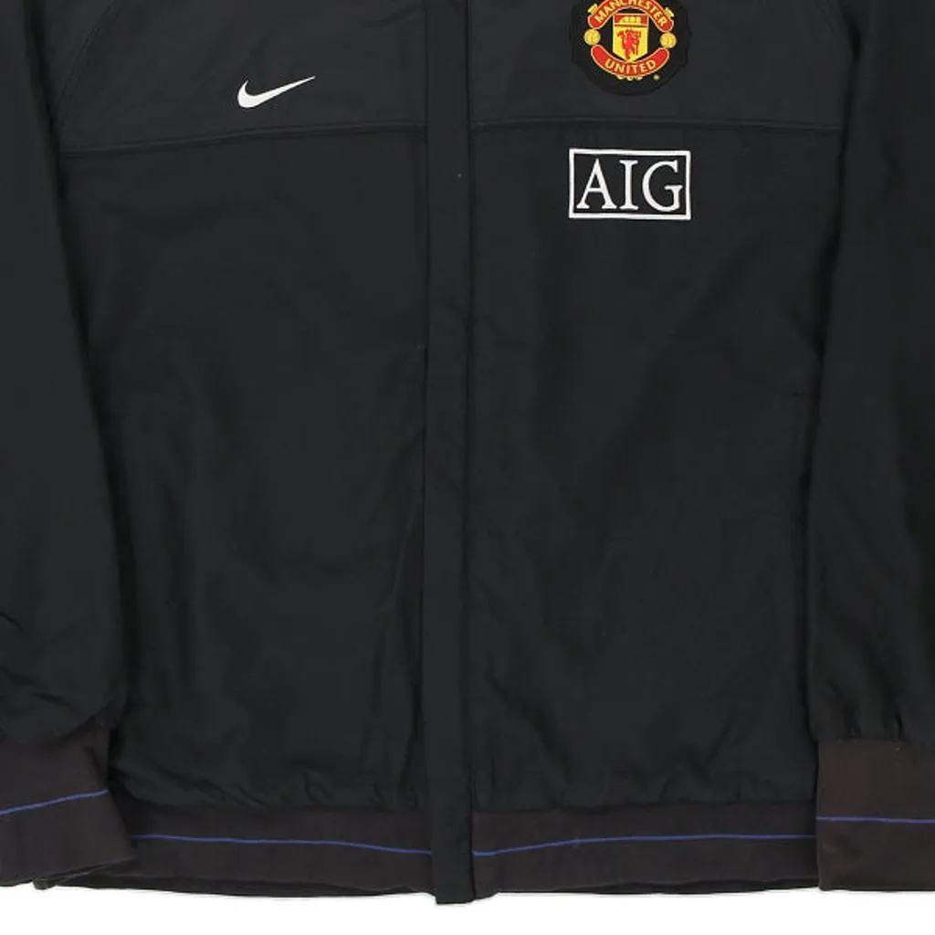 Manchester United Nike Football Jacket - XL Black Polyester Blend