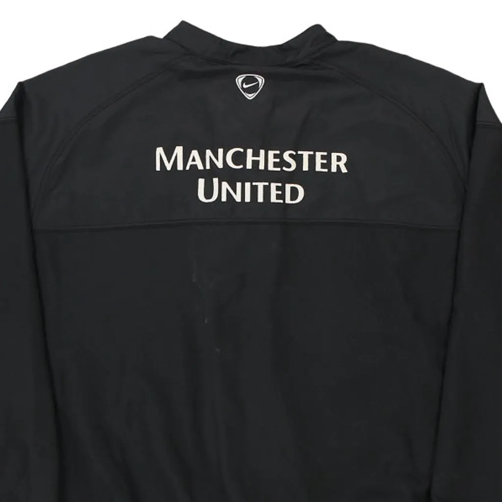 Manchester United Nike Football Jacket - XL Black Polyester Blend