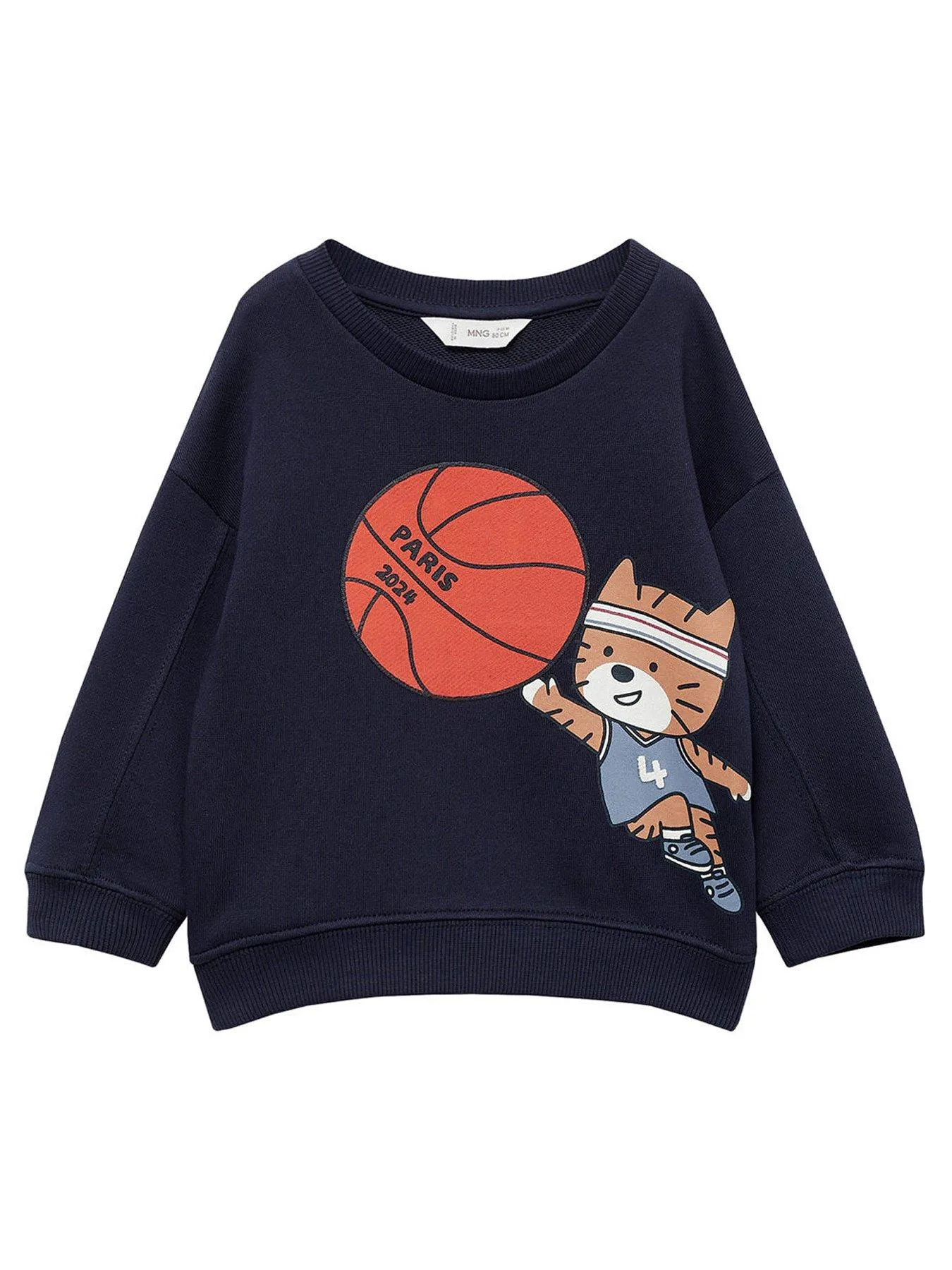 Mango Younger Boys Basketball Sweat - Navy