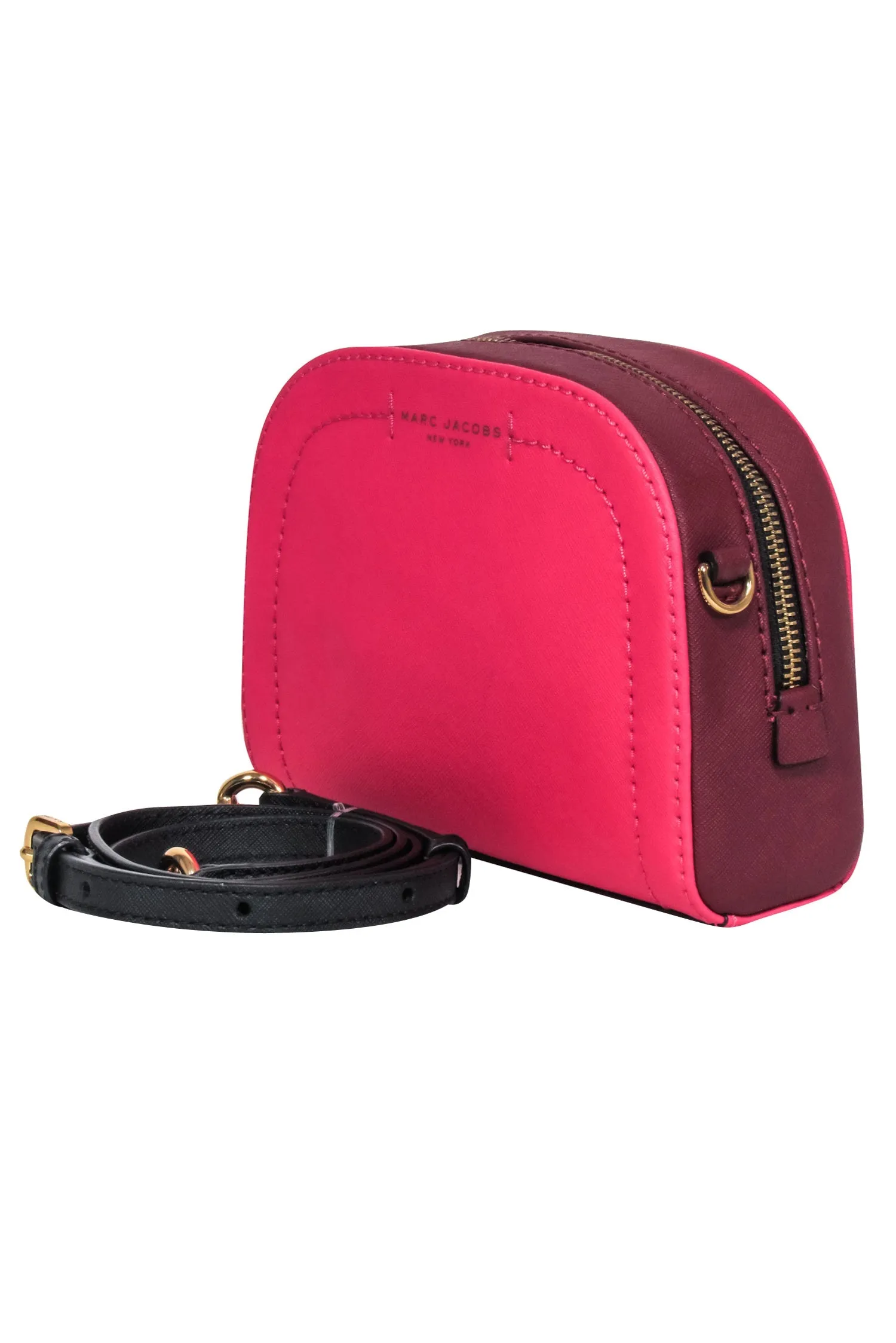 Marc Jacobs - Hot Pink Saffiano Leather Crossbody Bag