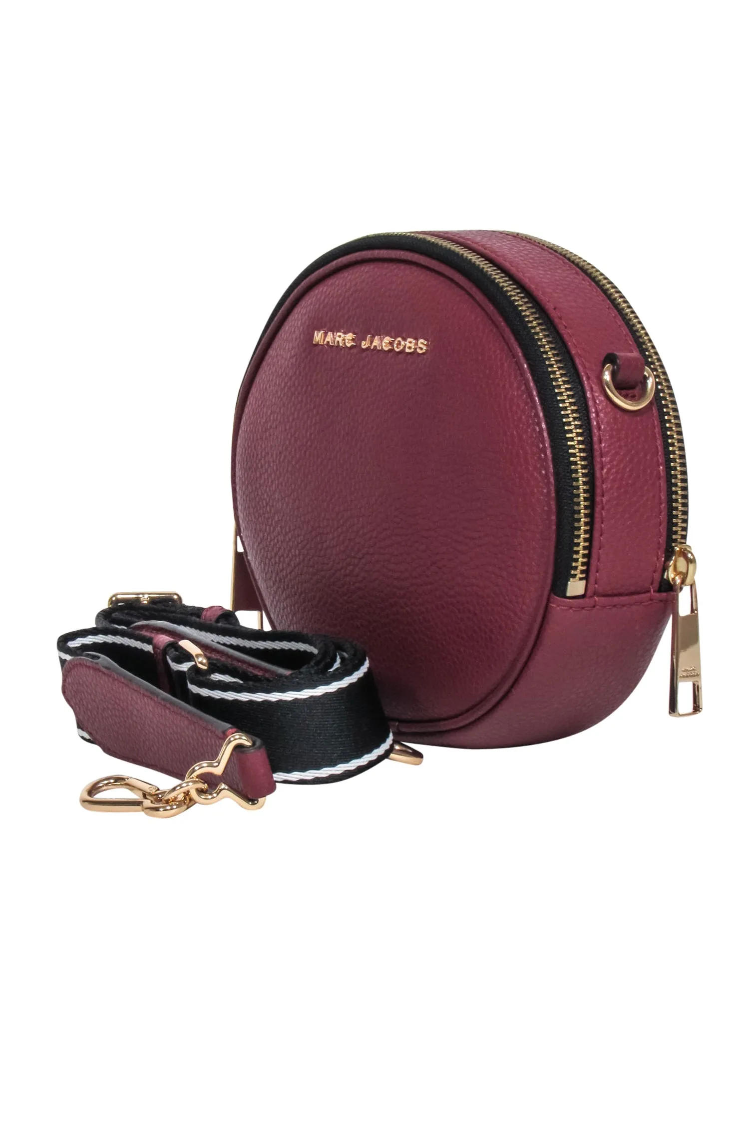 Marc Jacobs - Red Pebbled Leather Round Crossbody Bag