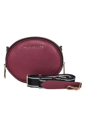 Marc Jacobs - Red Pebbled Leather Round Crossbody Bag