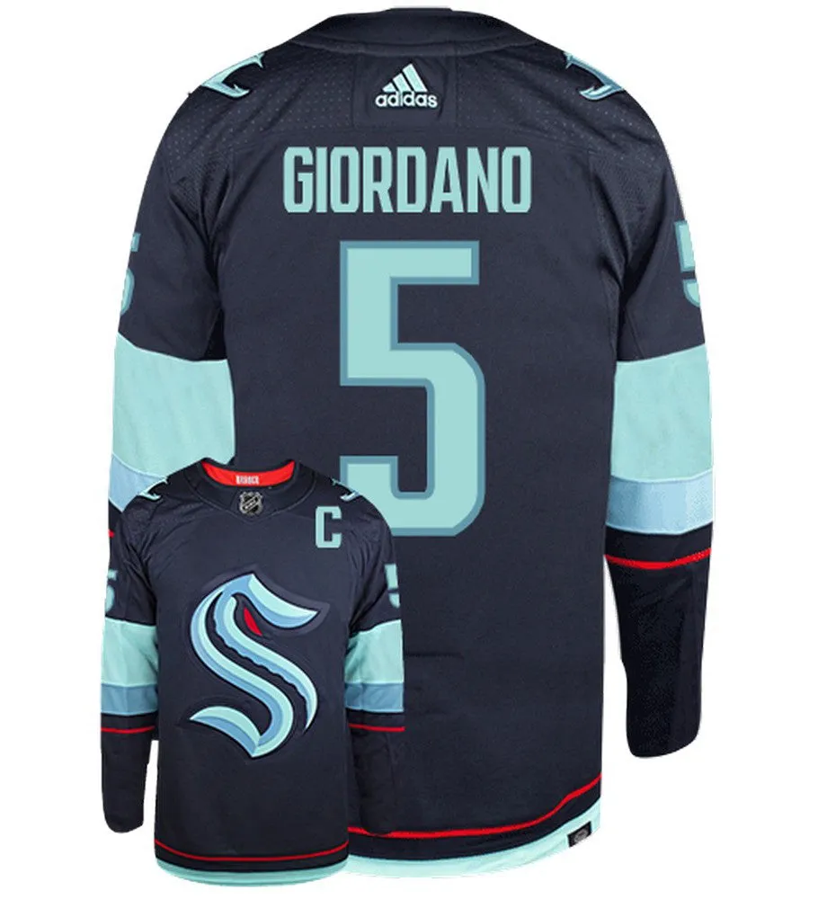 Mark Giordano Seattle Kraken Adidas Primegreen Authentic NHL Hockey Jersey     