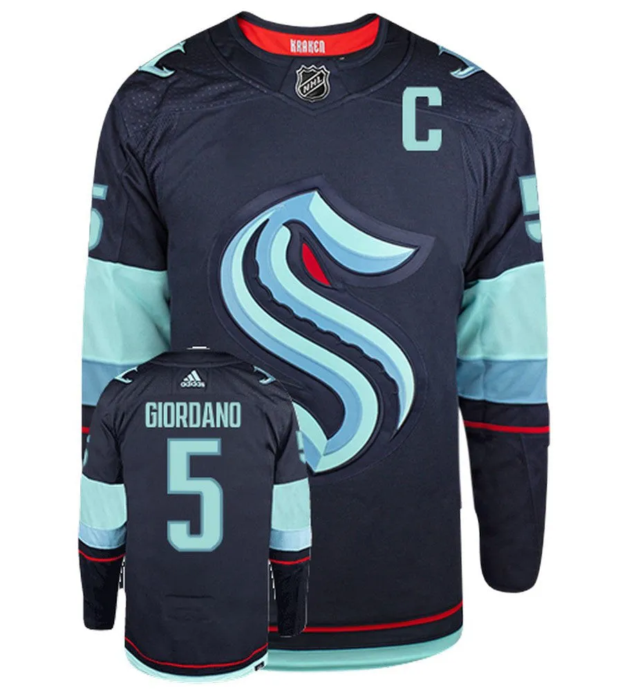 Mark Giordano Seattle Kraken Adidas Primegreen Authentic NHL Hockey Jersey     