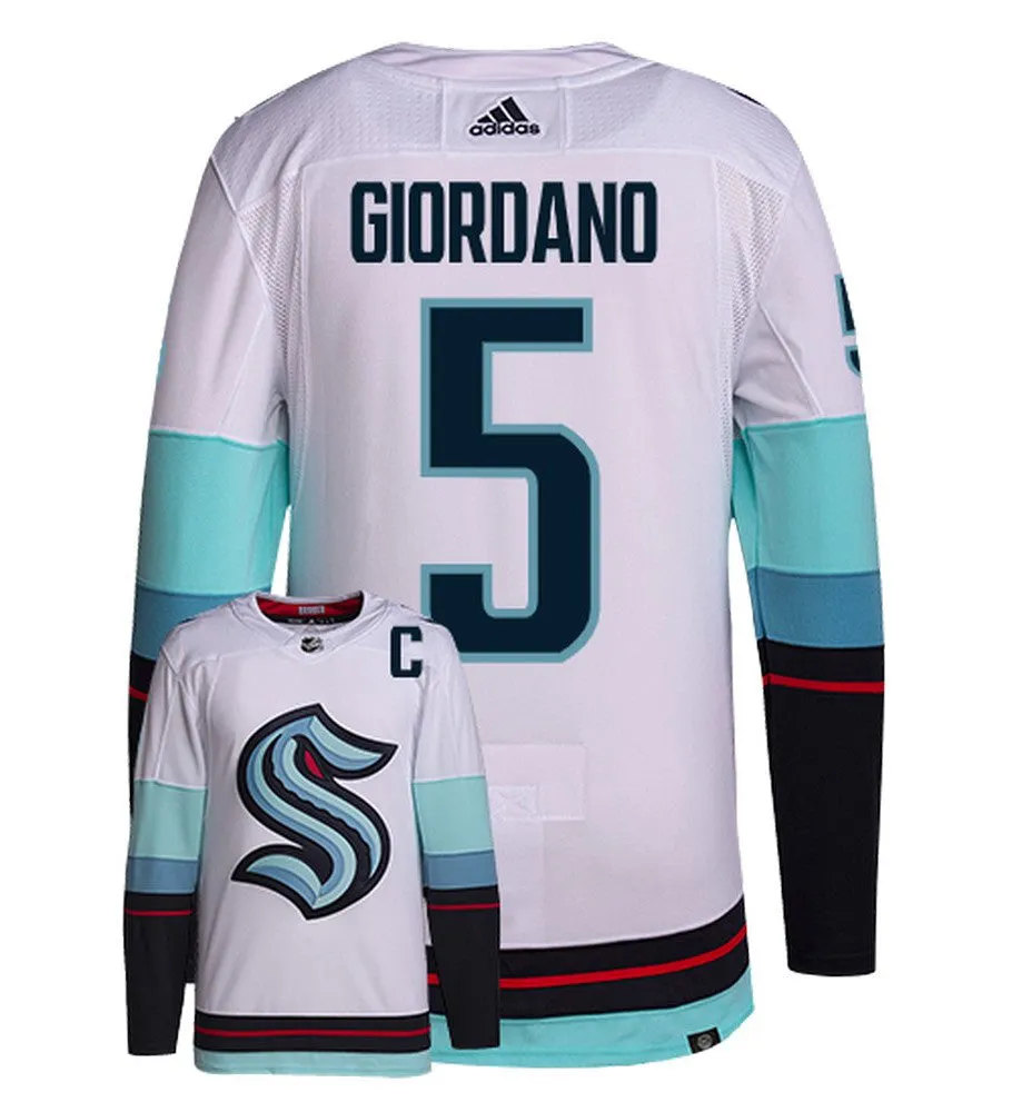 Mark Giordano Seattle Kraken Adidas Primegreen Authentic NHL Hockey Jersey     