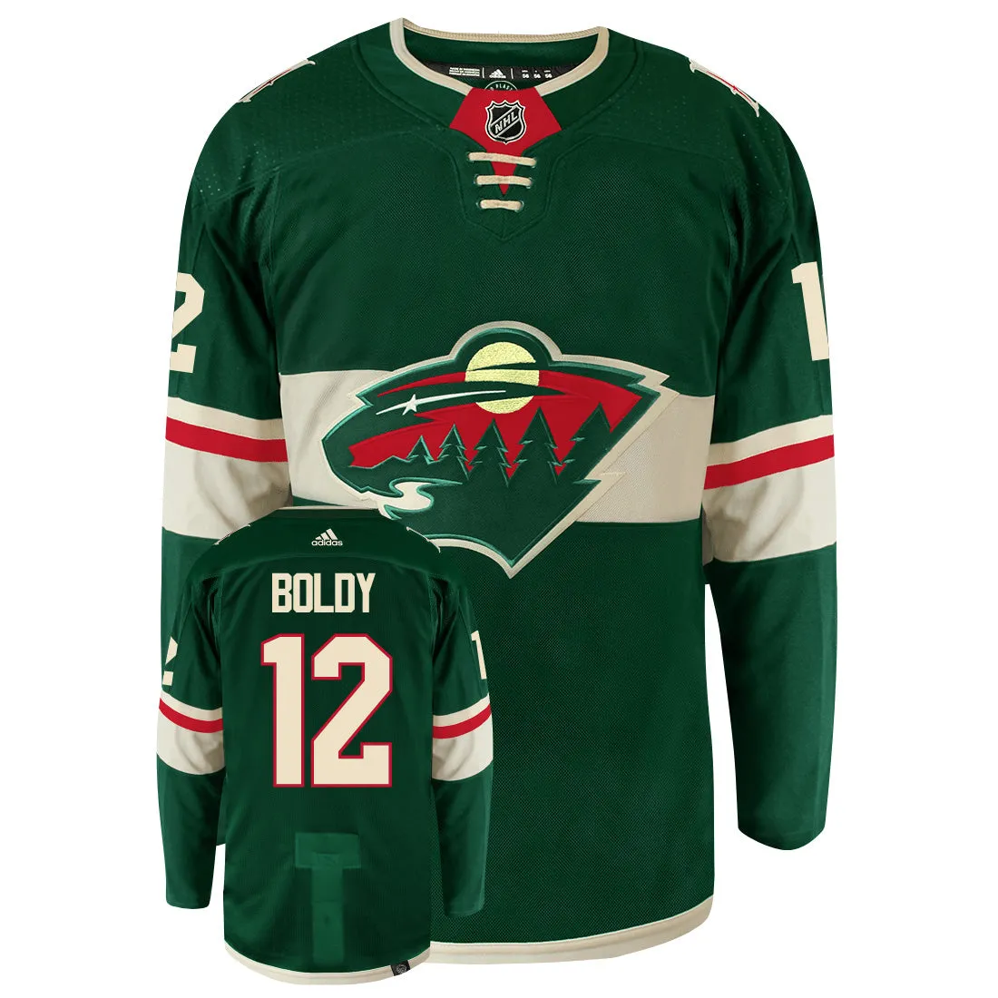 Matt Boldy Minnesota Wild Adidas Primegreen Authentic NHL Hockey Jersey     