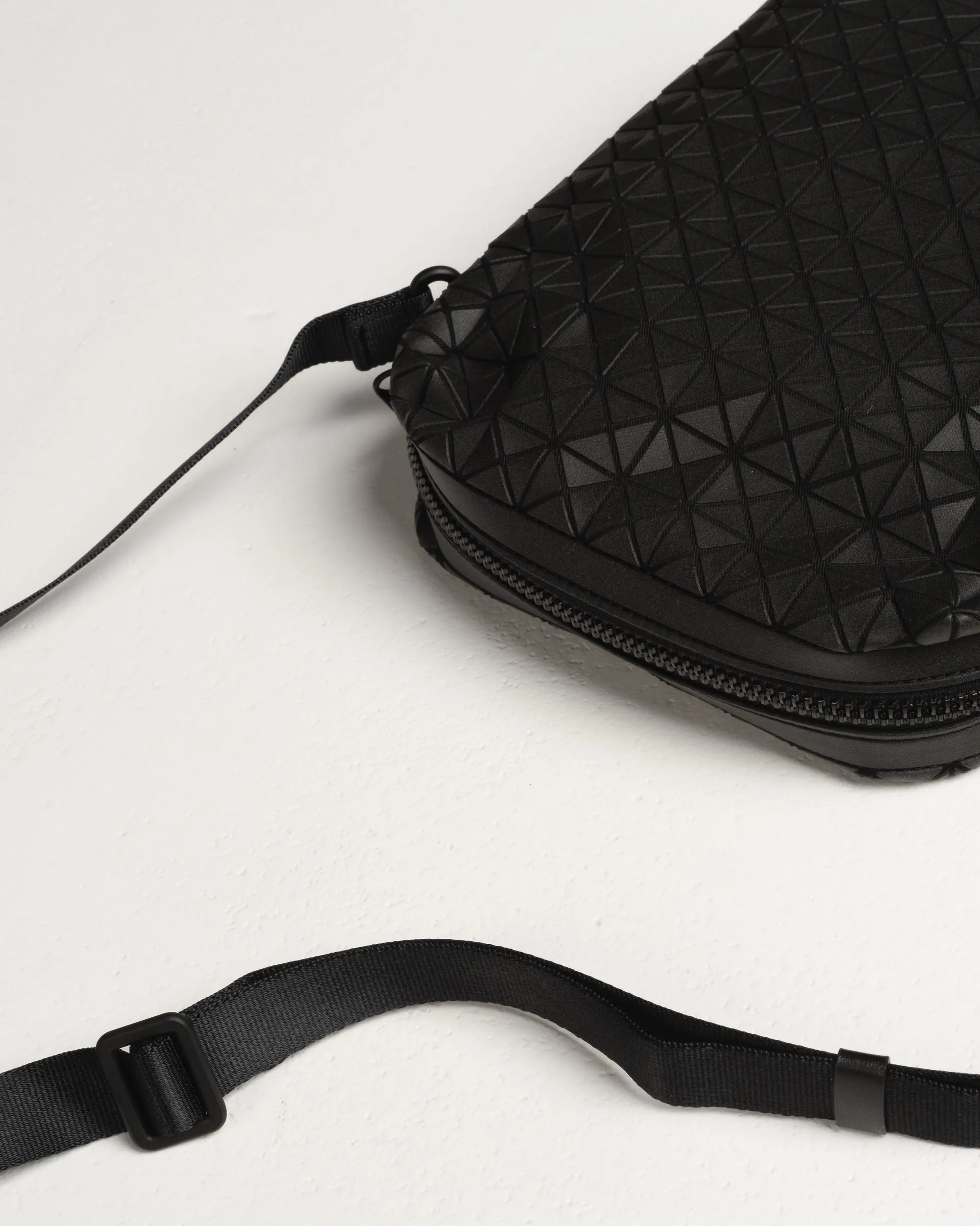 Matte Black Voyager Shoulder Bag