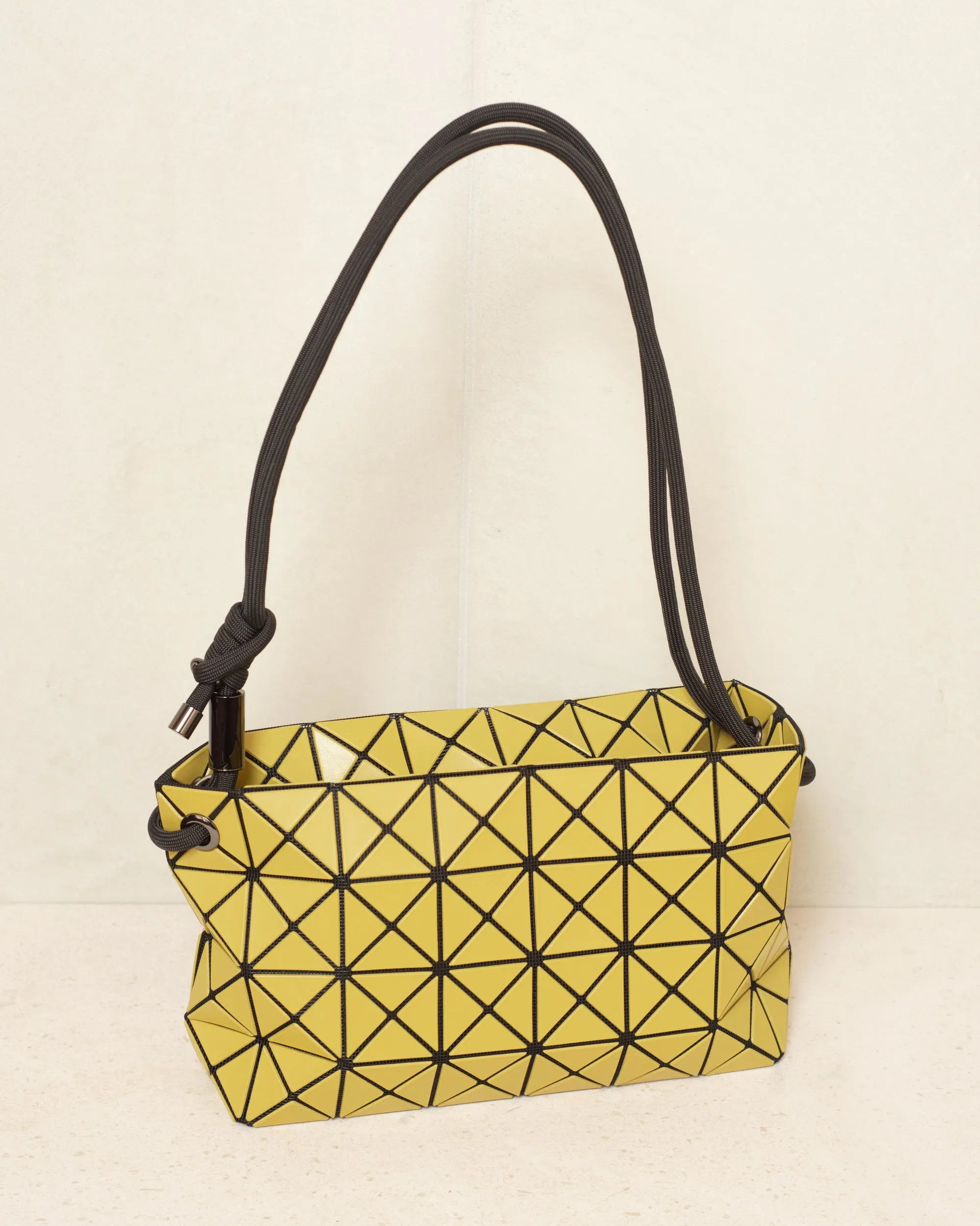 Matte Yellow Loop Shoulder Bag