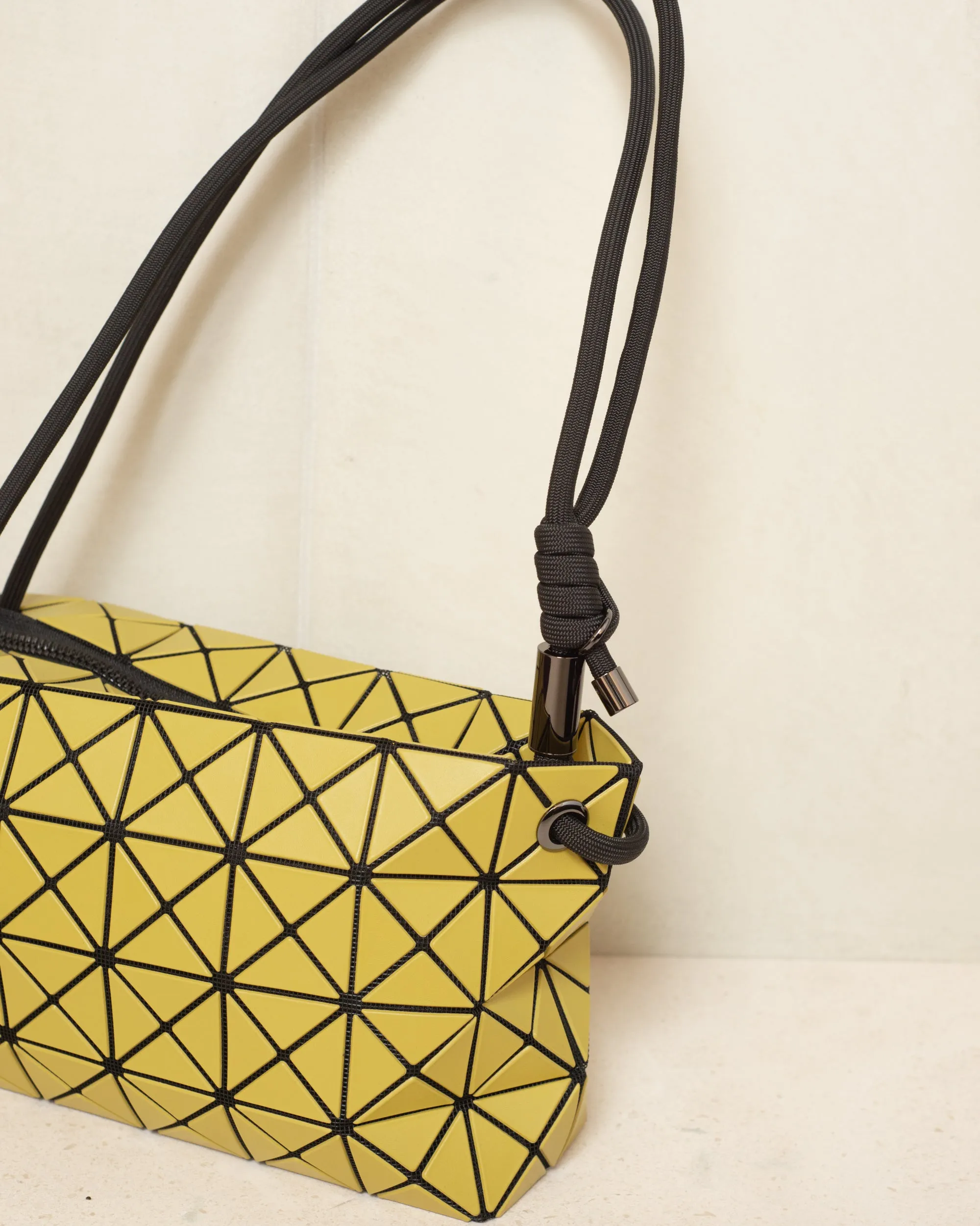 Matte Yellow Loop Shoulder Bag