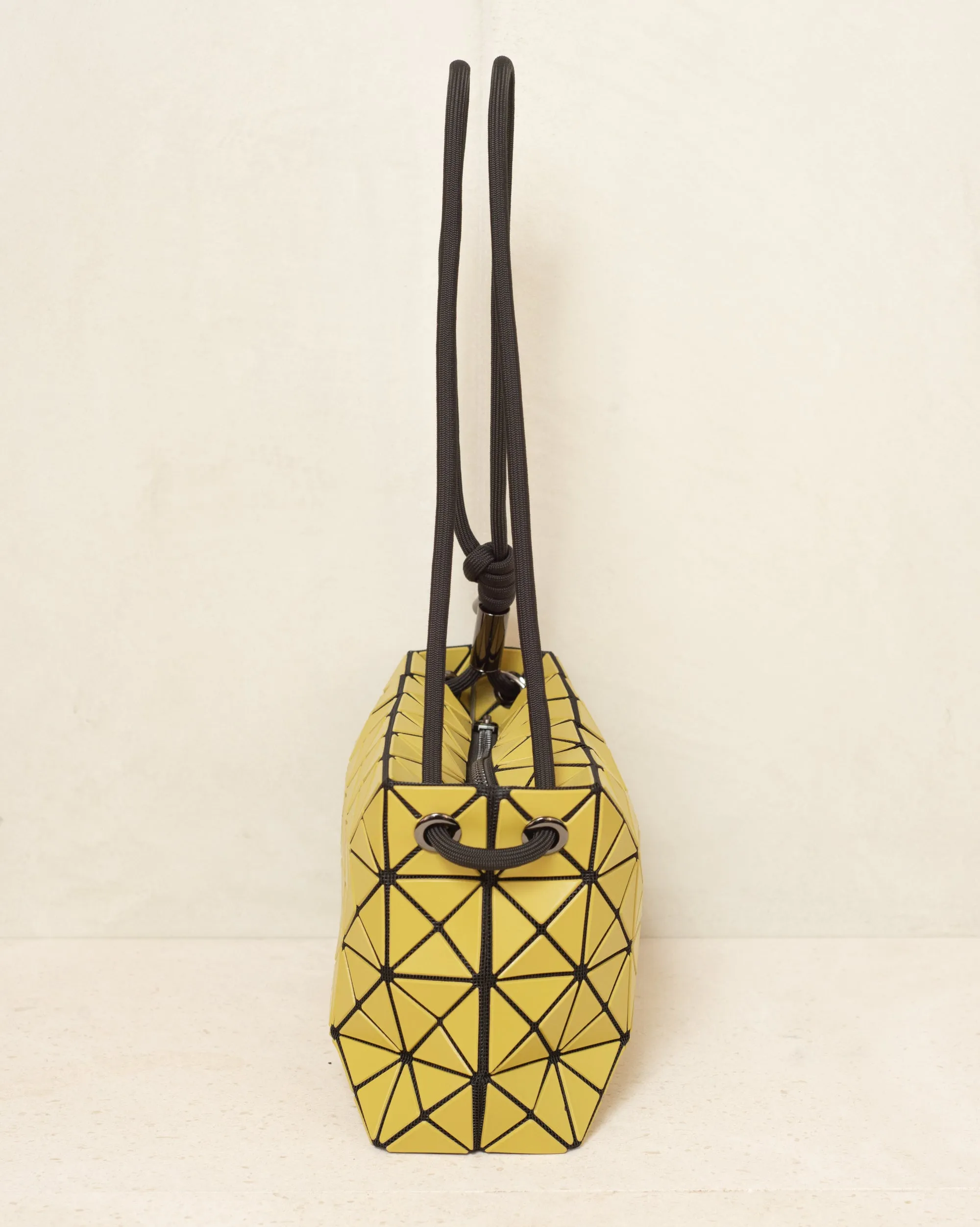 Matte Yellow Loop Shoulder Bag