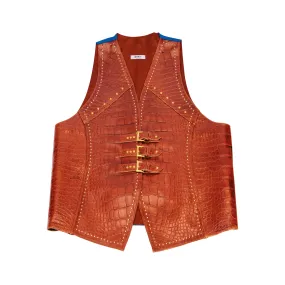 Mauri Gold Alligator Vest