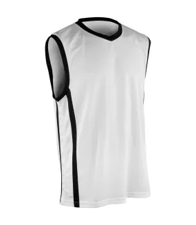 Mens basketball top white/black Spiro