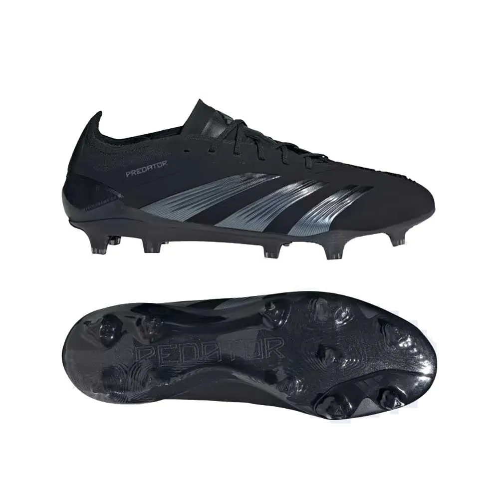 Men's Predator Elite L FG Soccer Shoe - Core black/Core black/Carbon - Regular (D)