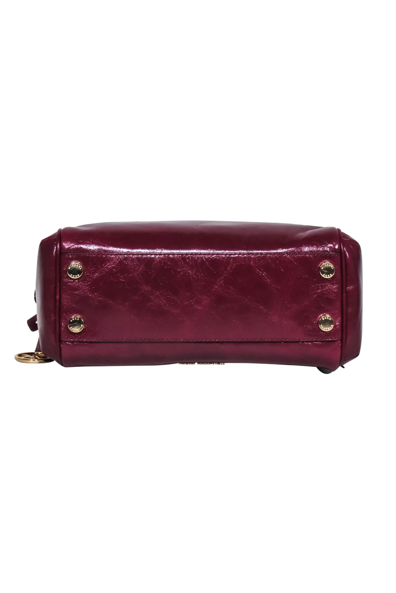 Michael Kors - Burgundy Leather Top Handle Crossbody Bag