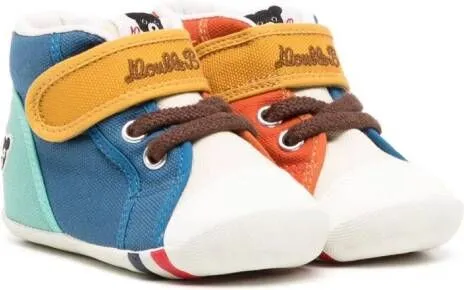 Miki House colour-block touch-strap sneakers Multicolour