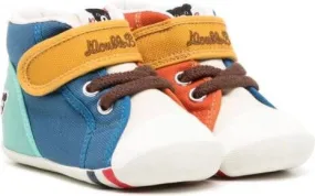 Miki House colour-block touch-strap sneakers Multicolour