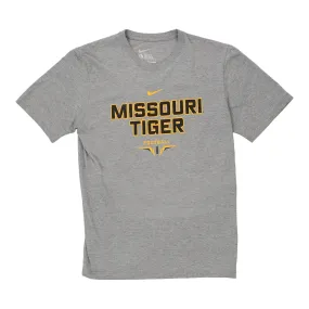 Missouri Tiger Football Nike Graphic T-Shirt - Large Grey Cotton