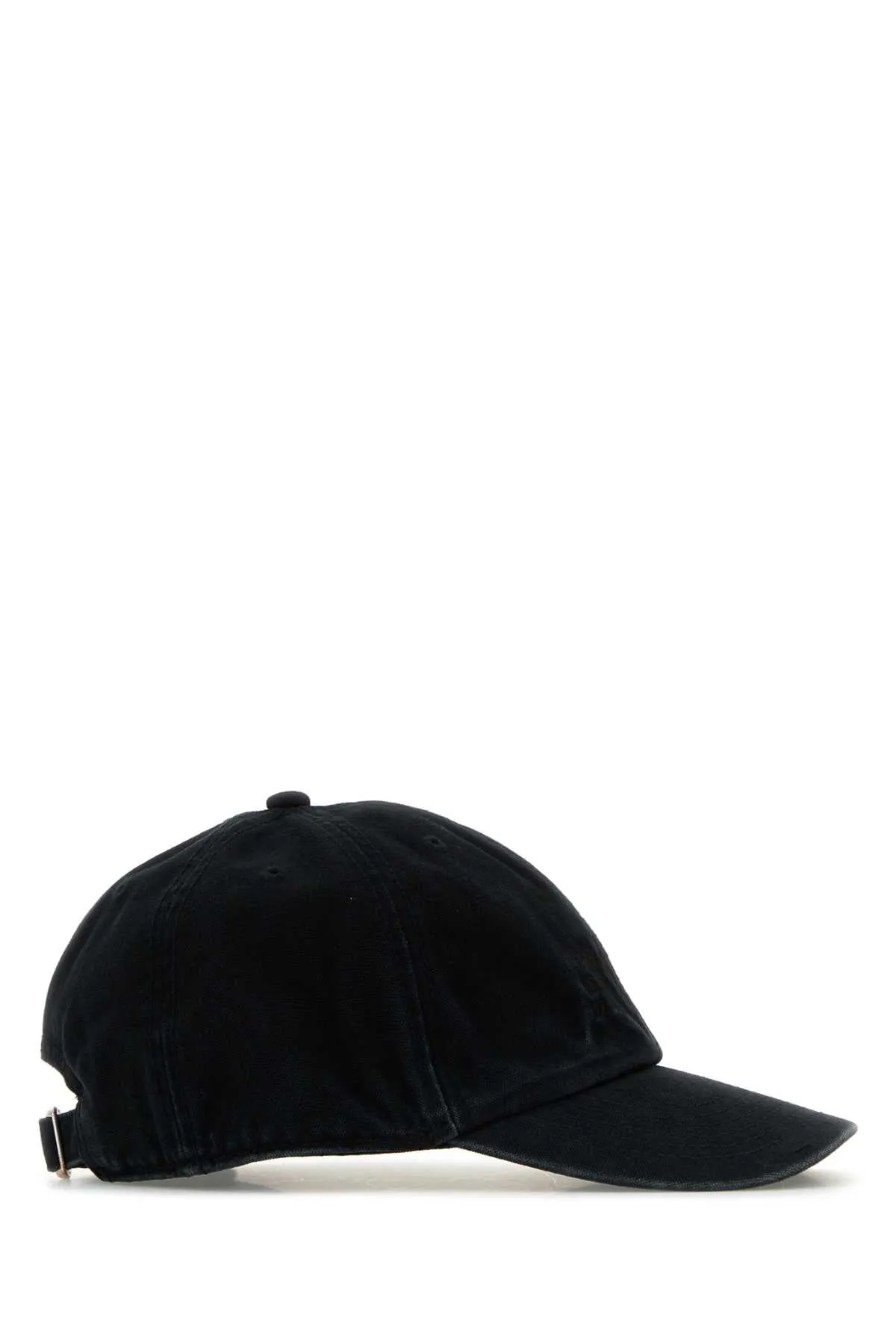 Mm6 Maison Margiela Black Canvas Baseball Cap