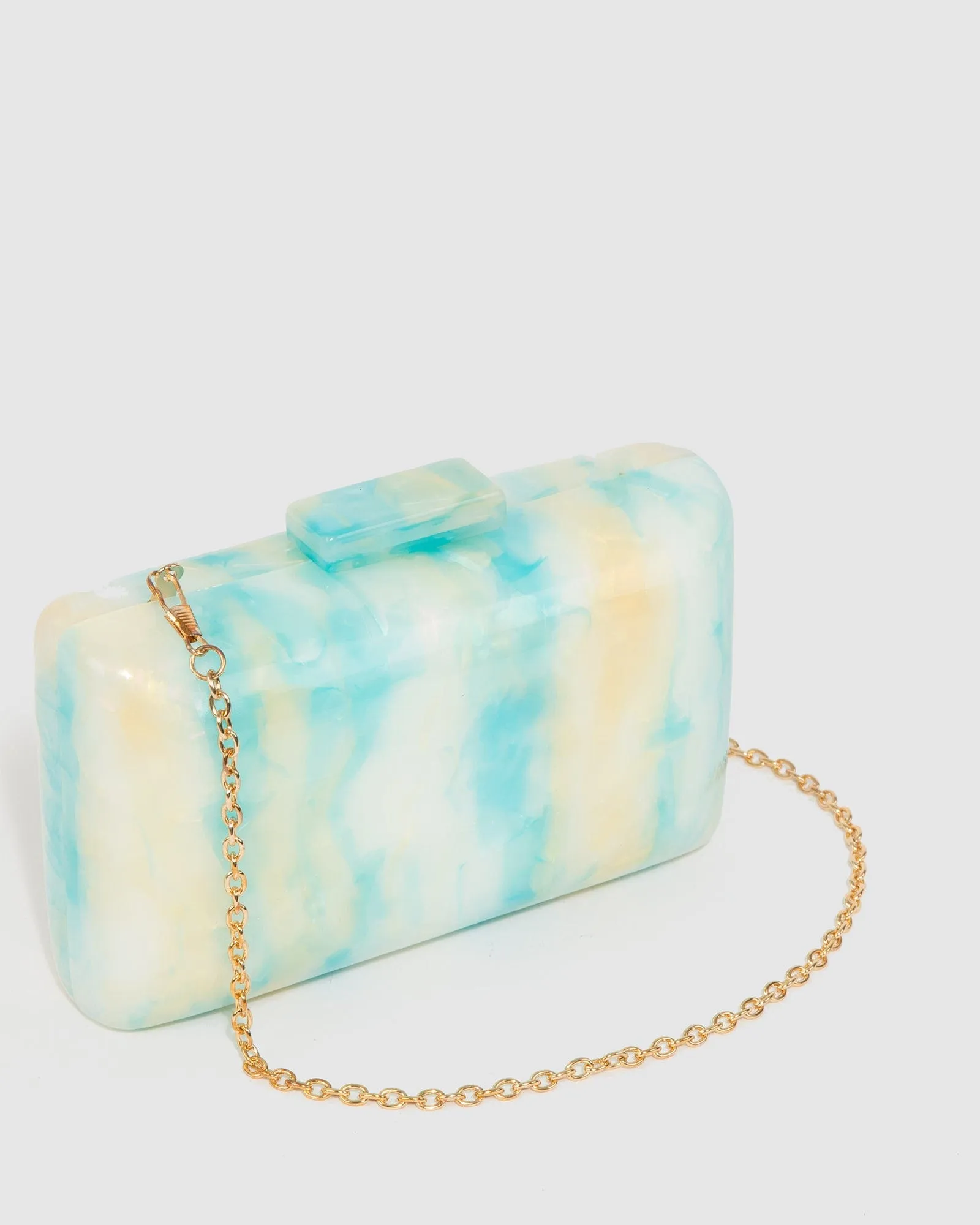 Multi Colour Olivia Acrylic Clutch Bag