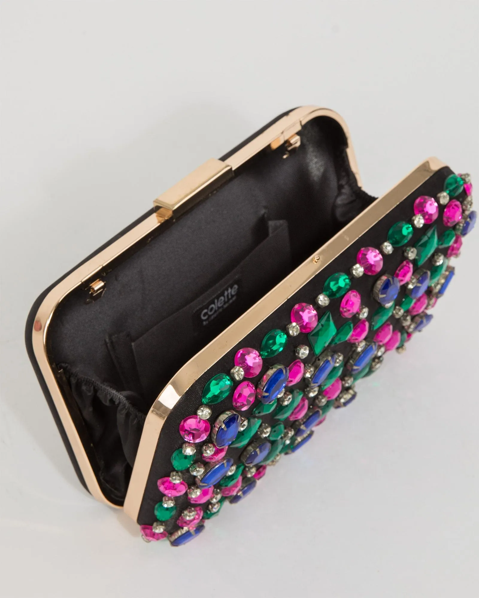 Multi Colour Zoe Beaded Clutch Bag