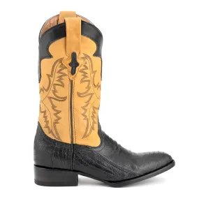 Nash Ostrich Round Toe Cowboy Boots