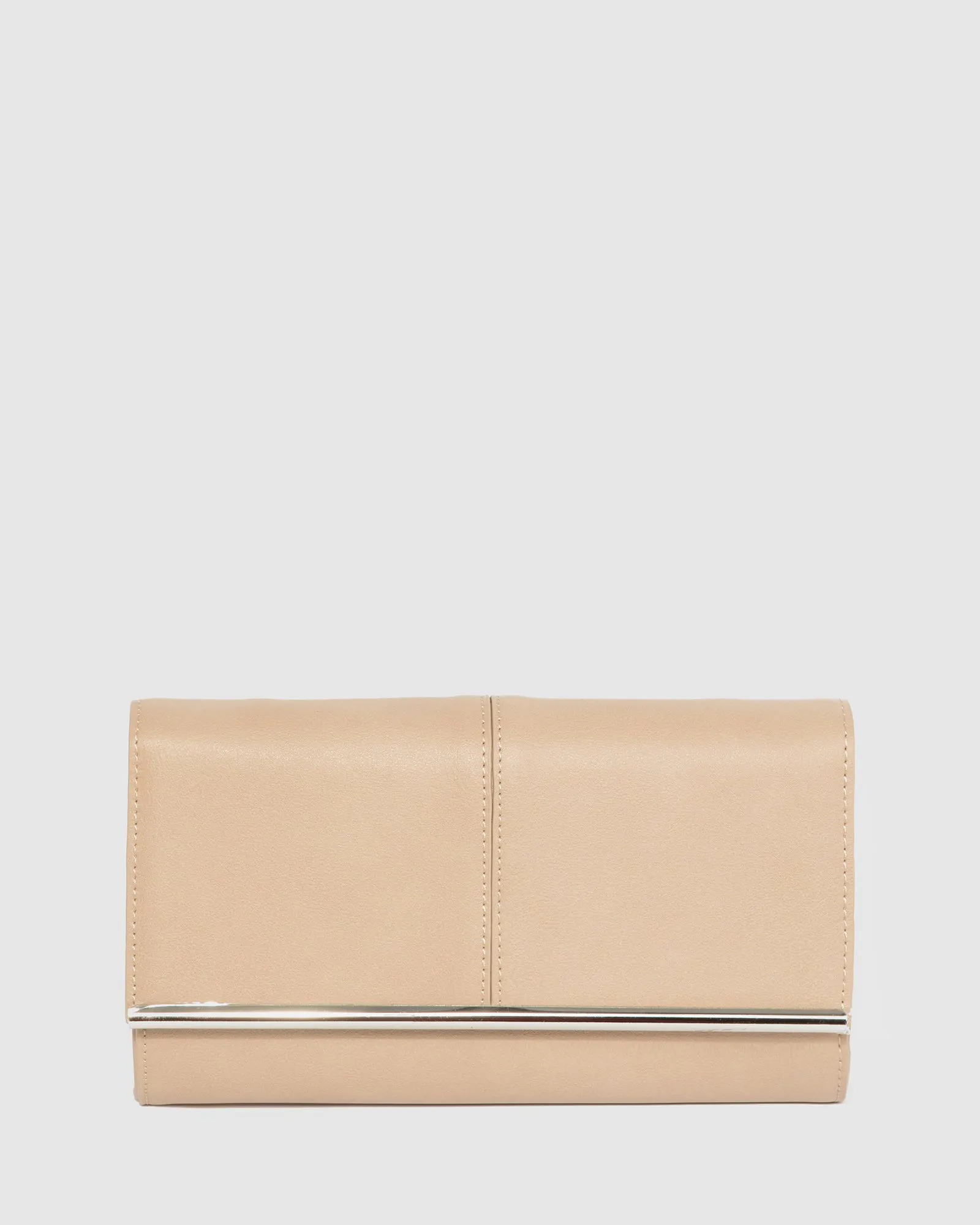 Natural Vevay Panel Clutch Bag