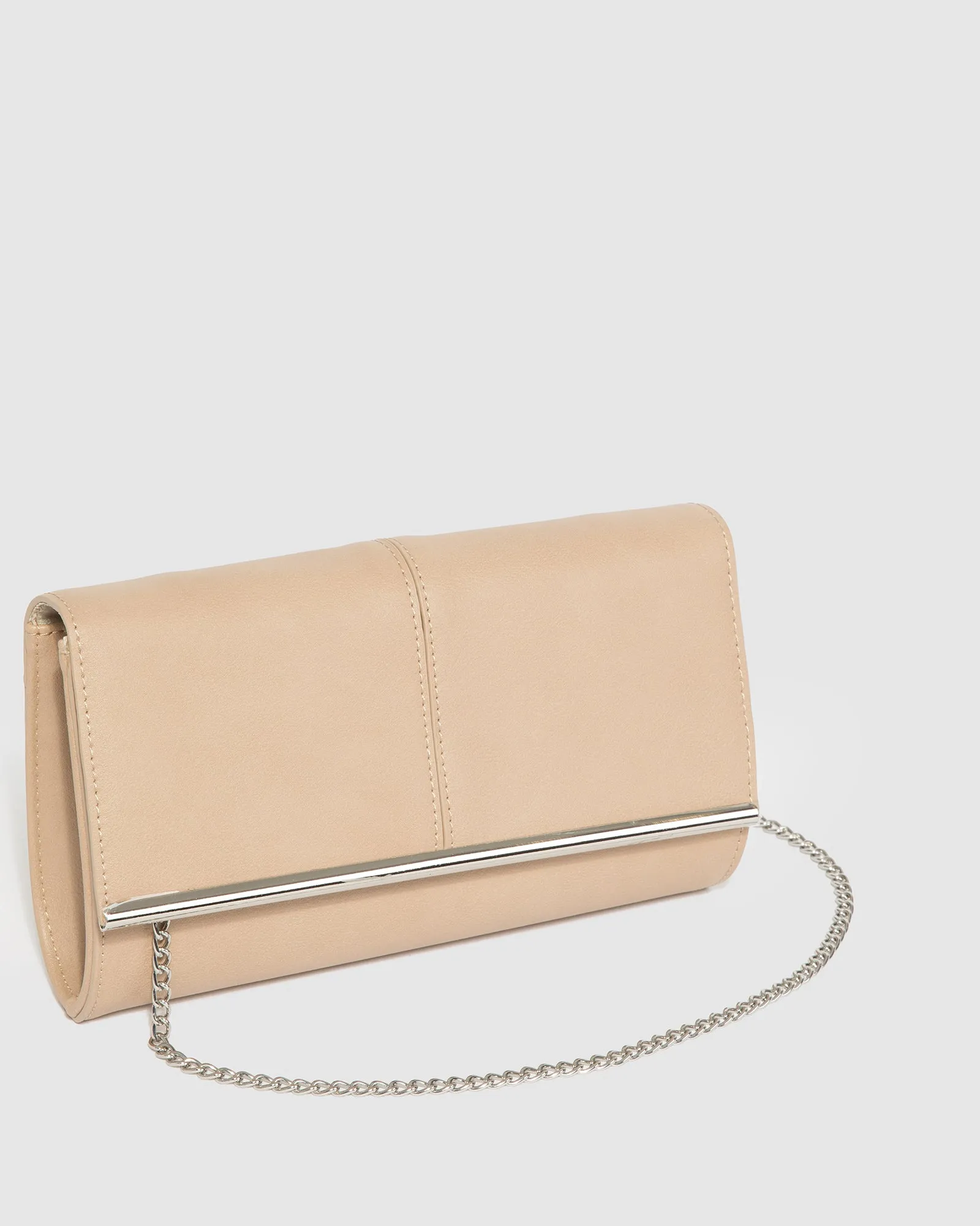 Natural Vevay Panel Clutch Bag