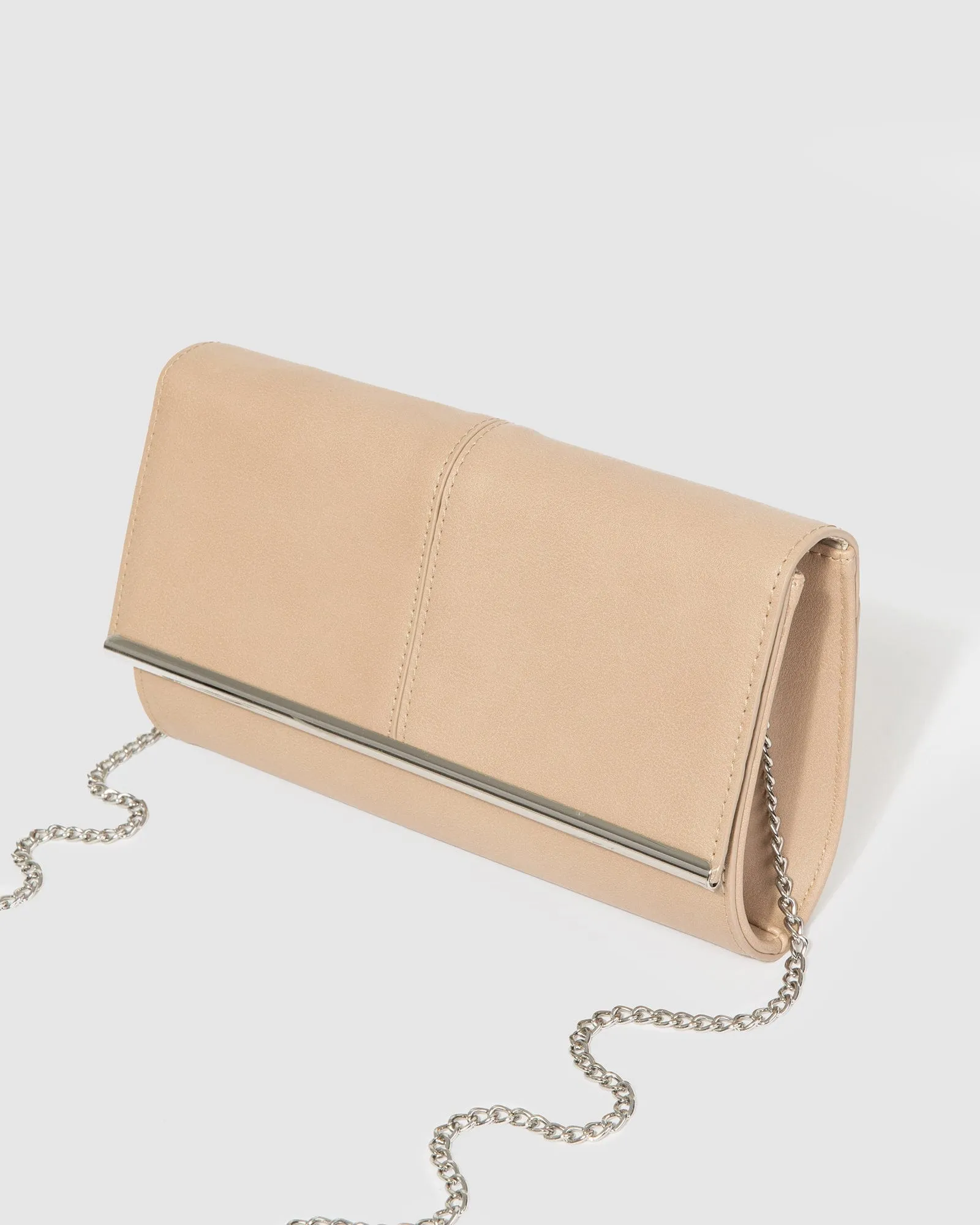 Natural Vevay Panel Clutch Bag