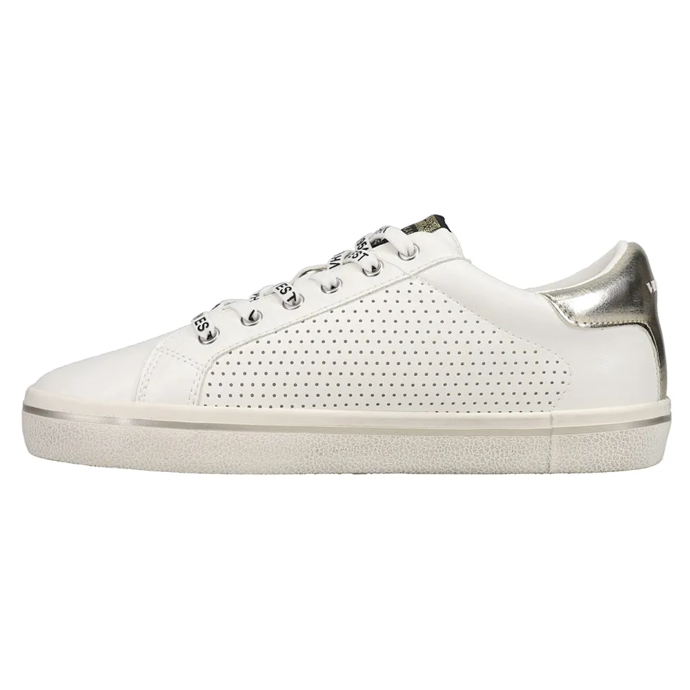 Next Perforated Metallic Slip On Sneakers