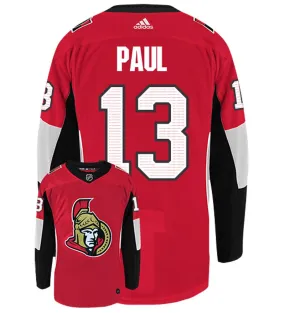 Nick Paul Ottawa Senators Adidas Authentic Home NHL Hockey Jersey     