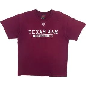 Nike 90's Texas A&M Aggie Football Graphic T-shirt Maroon