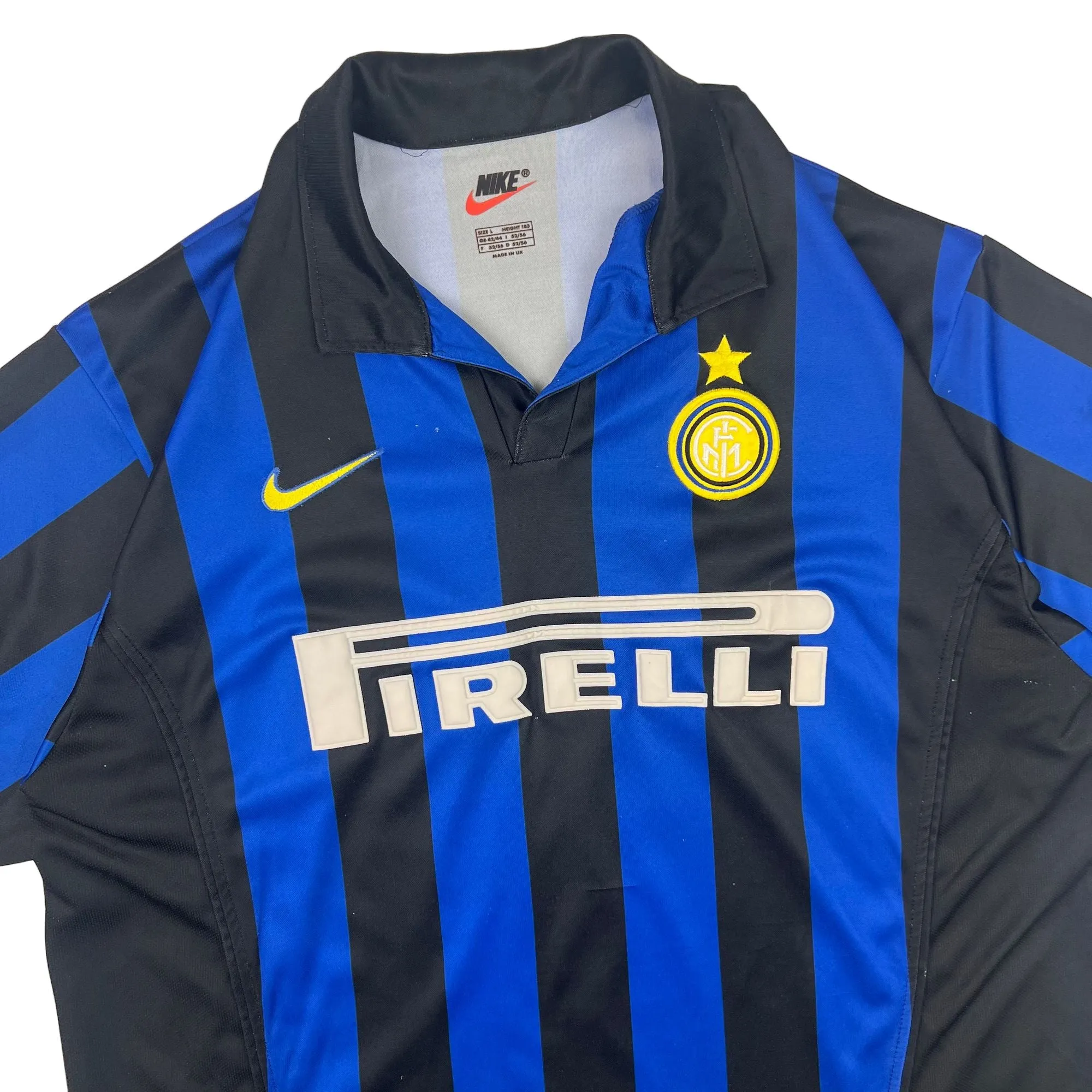 Nike Inter Milan 1998-1999 Ronaldo 9 Football Home Shirt Blue Black