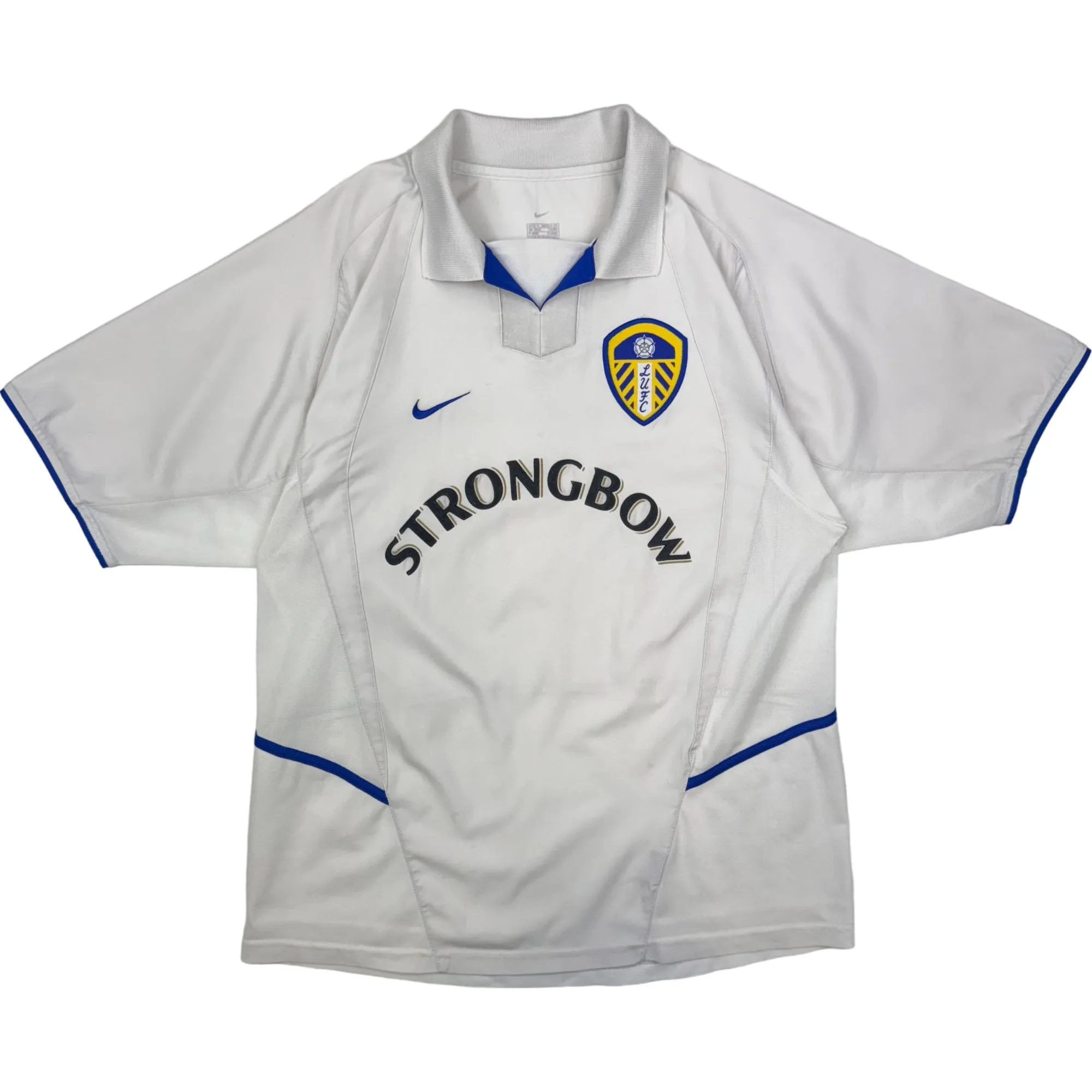 Nike Leeds United 2003/03 Football Shirt White Rare