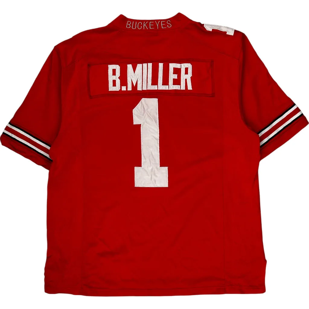 Nike Team Ohio State B.Miller Football Jersey - Large - Red Polyester