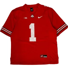 Nike Team Ohio State B.Miller Football Jersey - Large - Red Polyester