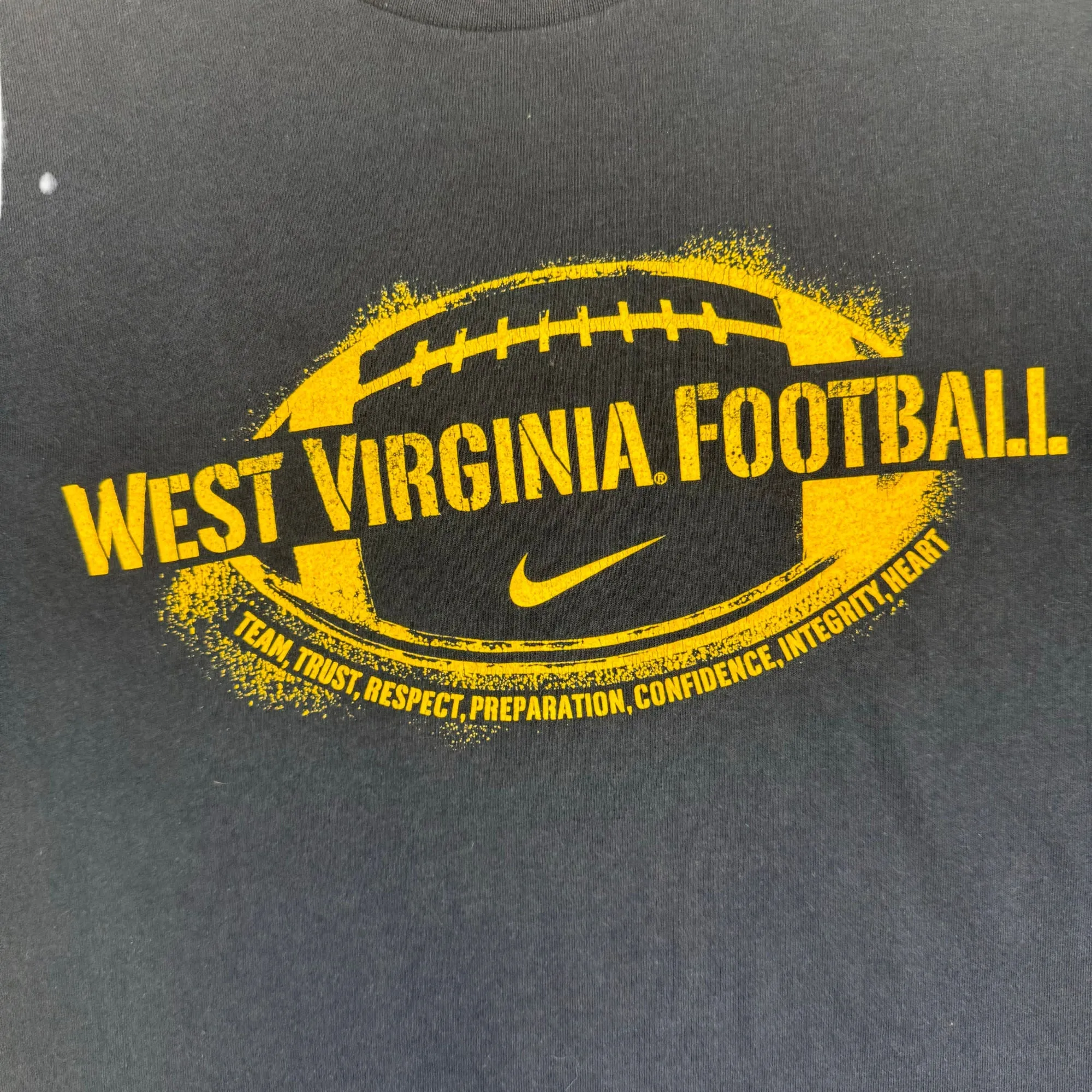 Nike West Virginia Football Graphic T-Shirt Navy