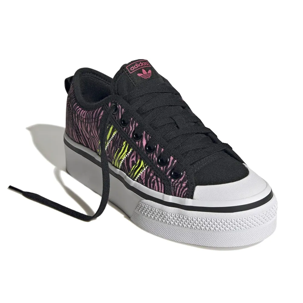 Nizza Zebra Print Platform Sneakers