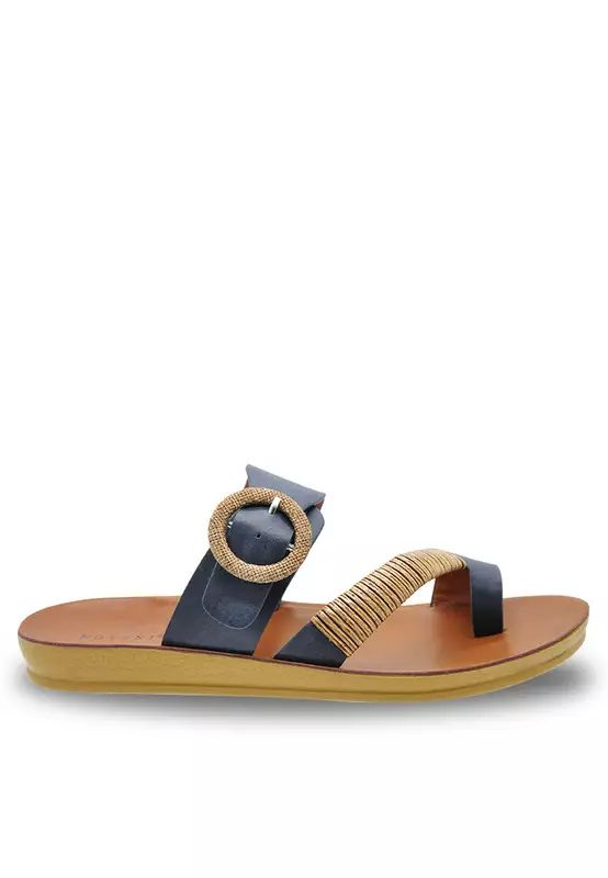 NOVENI Noveni Faux Leather Strap Casual Sandals