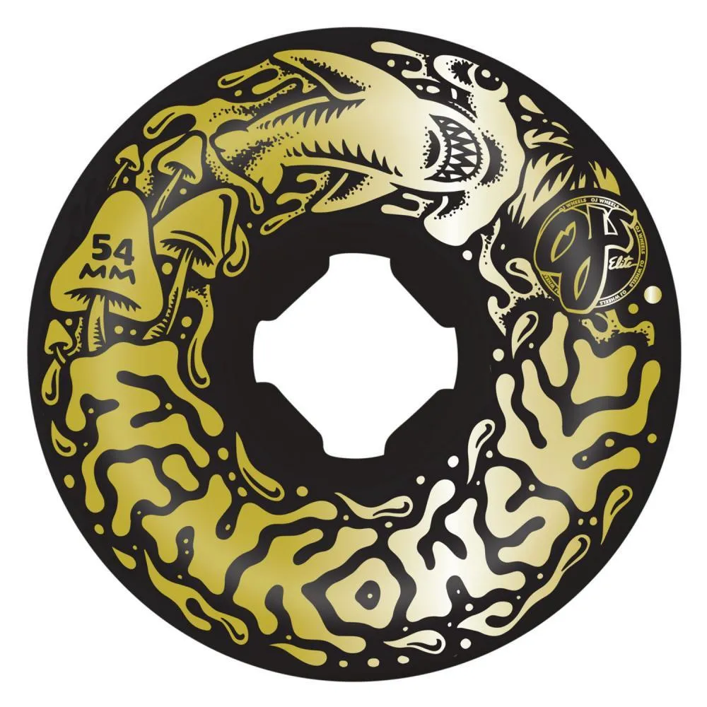 OJ Elite Hardline Skateboard wheels Erick Winkowski Dope Planet Black/Gold 54mm