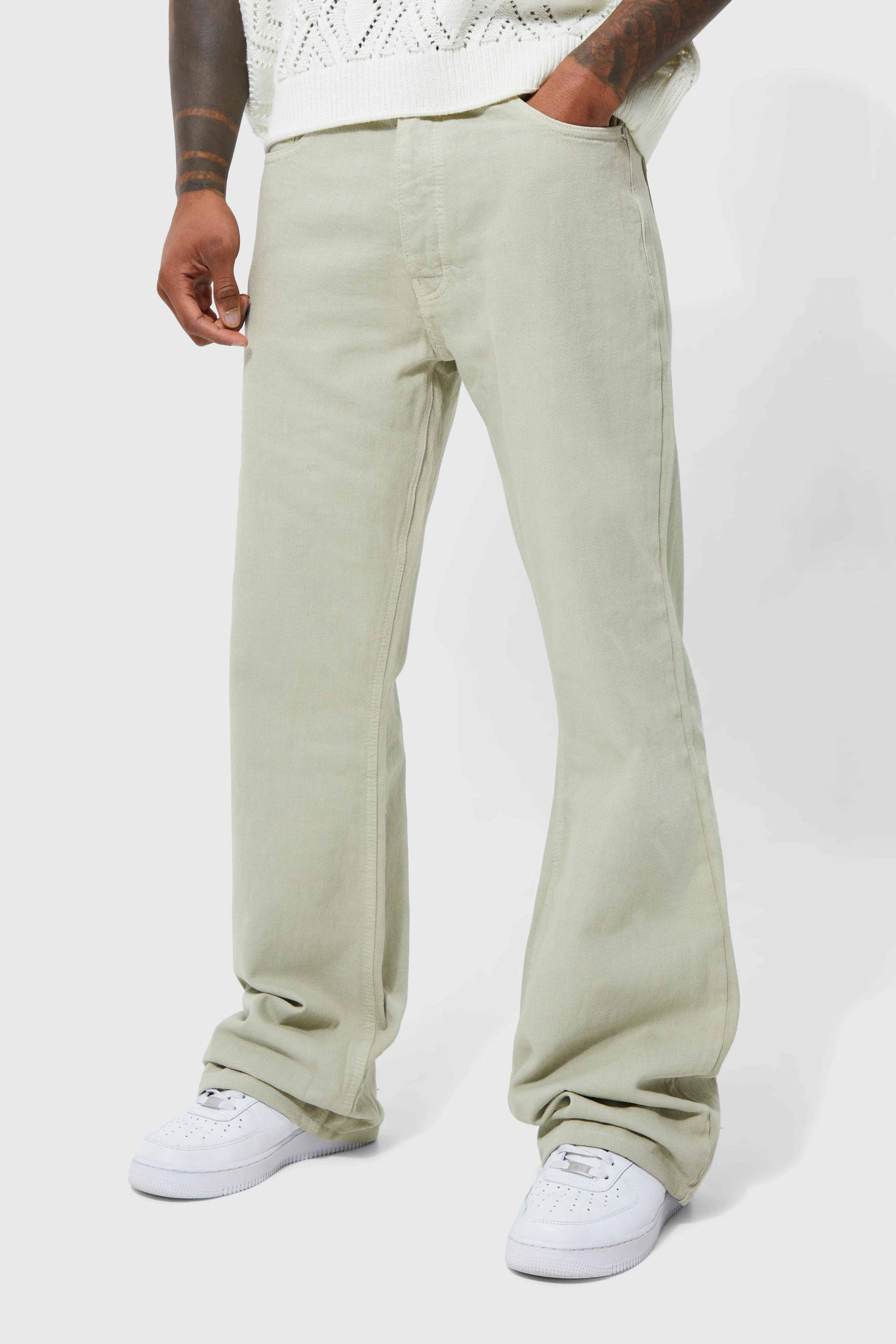 Overdyed Baggy Flare Jeans