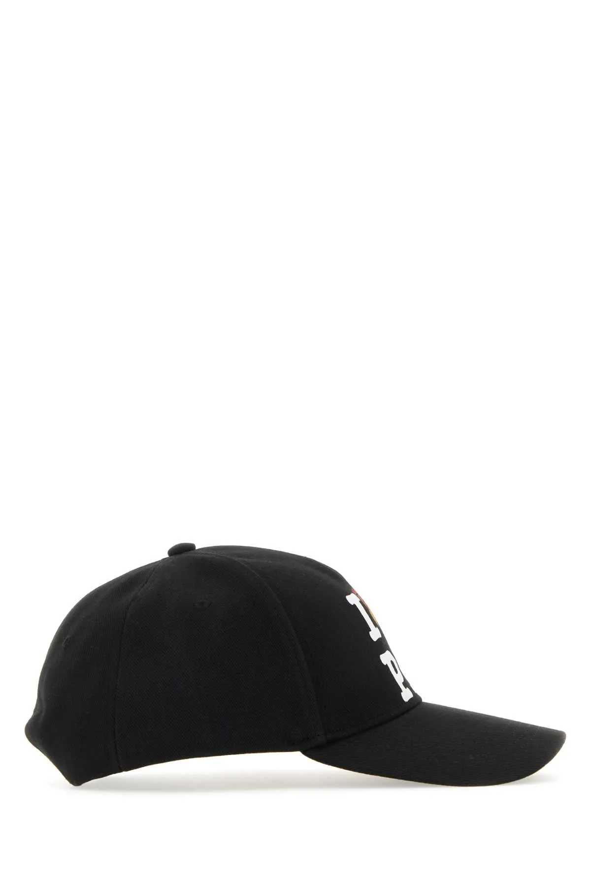 Palm Angels Black Cotton Baseball Cap