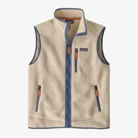 Patagonia - M's Retro Pile Vest - Dark Natural w/Utility Blue-