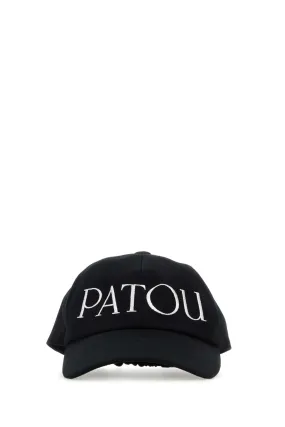 Patou Black Cotton Baseball Cap