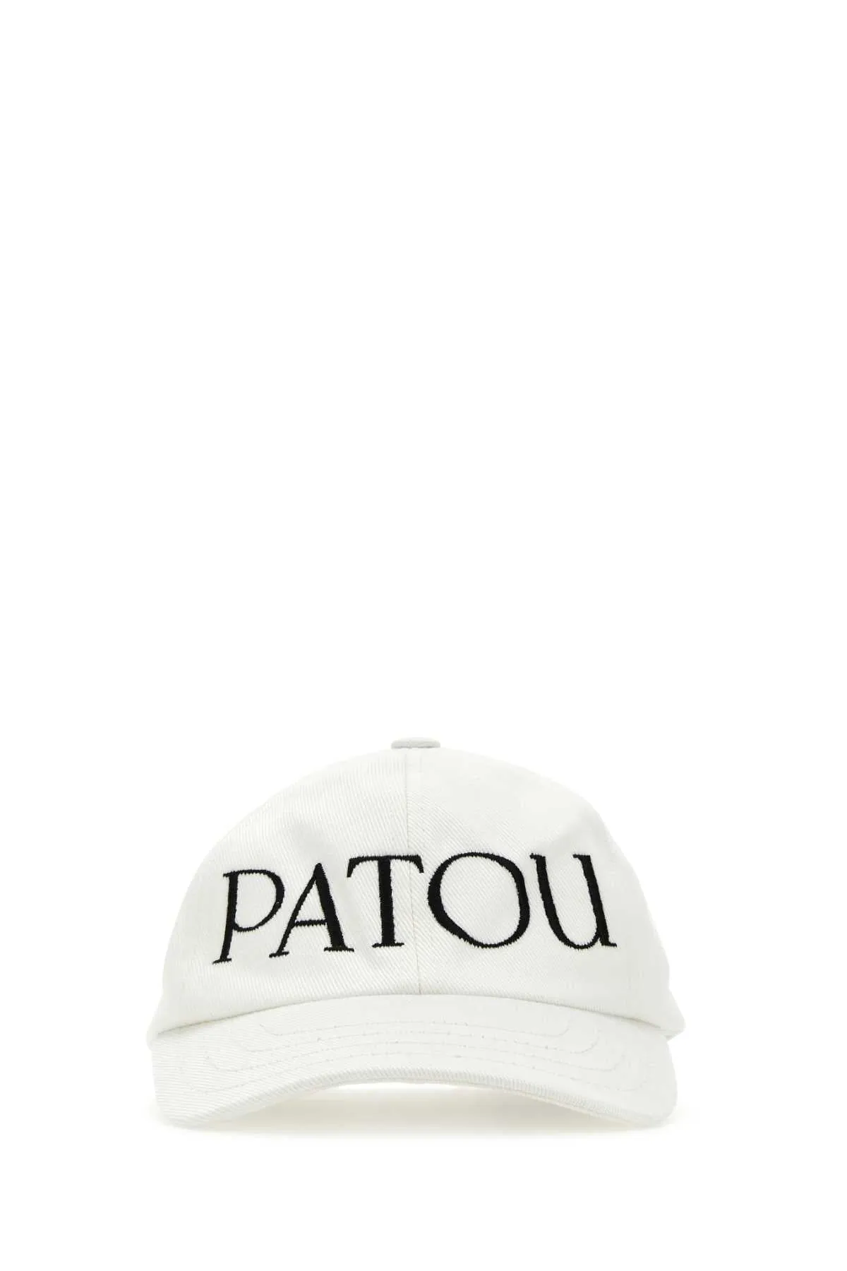 Patou White Cotton Baseball Cap